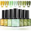 7 Colors Gel Nail Polish Set Fall Winter Trendy Shades UV LED Soak Off Nail Gel for Salon Home DIY Manicure