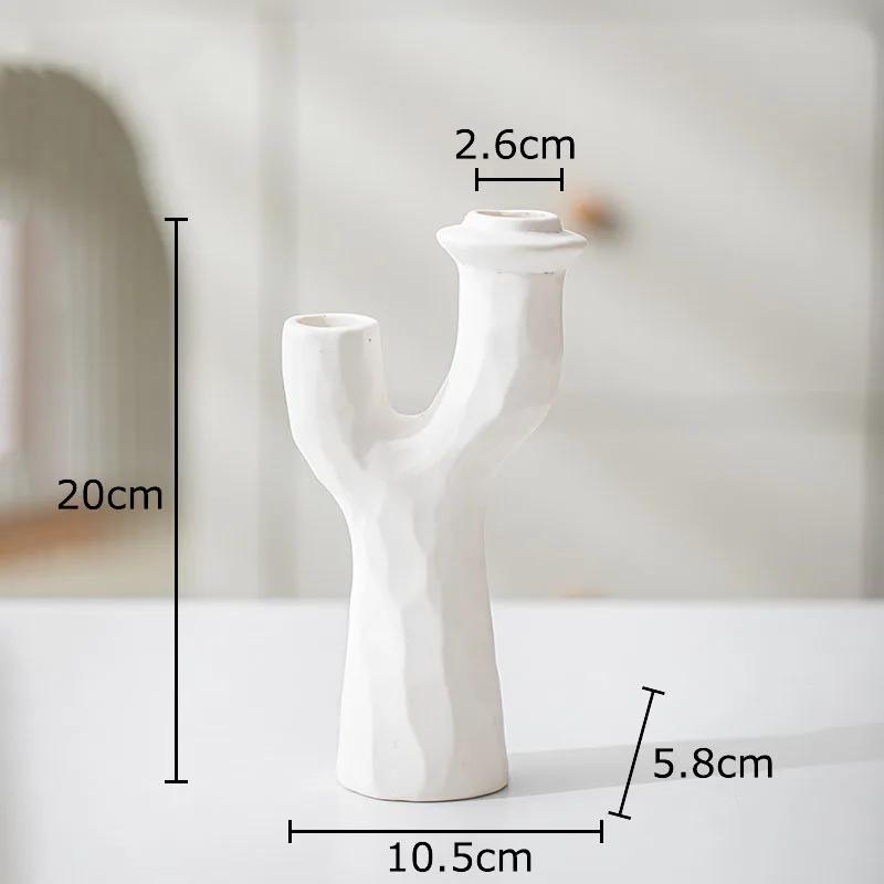 Tree Branches Shaped Vase Desk Decoration Artificial Flower Decorative Flower Arrangement Ceramic Vases Room Aesthetic Decor
