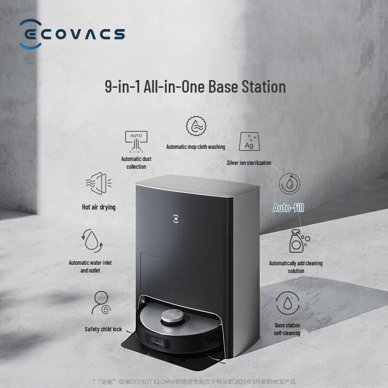 ECOVACS DEEBOT X1 OMNI Robot Vacuum and Mop