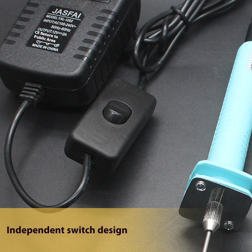 Electric Foam Cutting Pen With Precision Needle Tip Fast Heating For Styrofoam Plastic Rubber Crafting European Power Supply Included