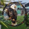 Sonnenfänger mit stolzem Adler, Acryl-Buntglas-Fensteranhänger, geeignet als Wanddekoration für Schlafzimmer und Veranda, als Einweihungsgeschenk oder Geburtstagsgeschenk