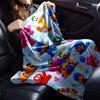 Pocoyo Theme Printed Blanket - Perfect for Couch, Bed, Travel & Outdoor Use | Machine Washable, Cozy & Durable.