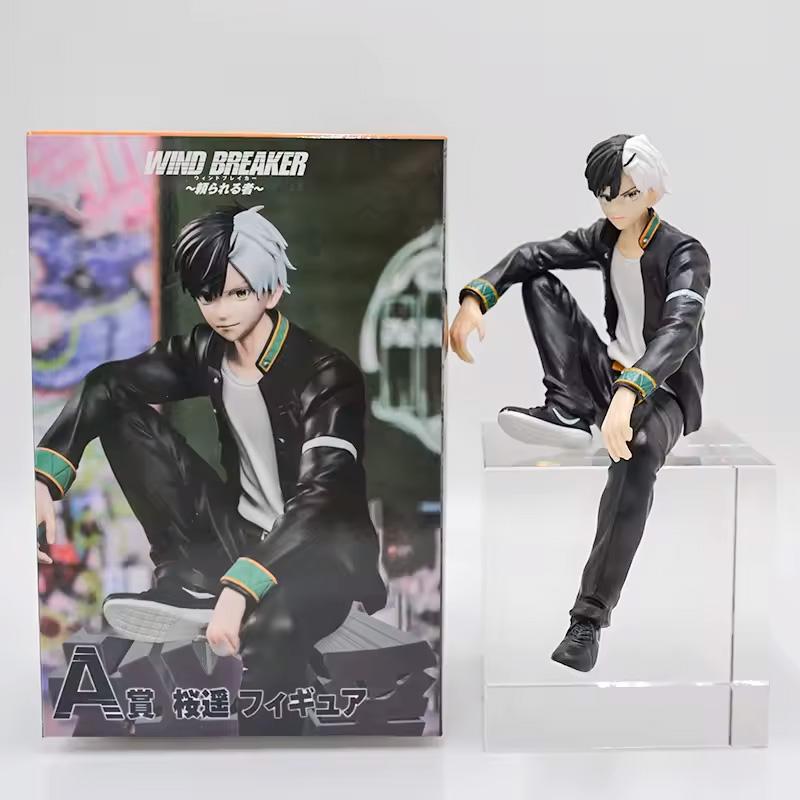 15cm Wind Breaker Sakura Haruka Anime Figure Noodle Stopper WIND BREAKER Kaji Ren Action Figure Collectible Model Doll Toys Gift