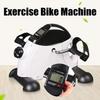 Bike Exercise Indoor Trainer Exerciser Cycling Fitness Mini Pedal Arms Legs White ABS PVC Home Exerciser LED Display Fitness Pedal