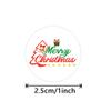 100-500pcs Christmas Tree Santa Claus Merry Christmas Stickers 2.5cm Thank You Stickers for Gift Sealing Holiday Candy Bag Decor