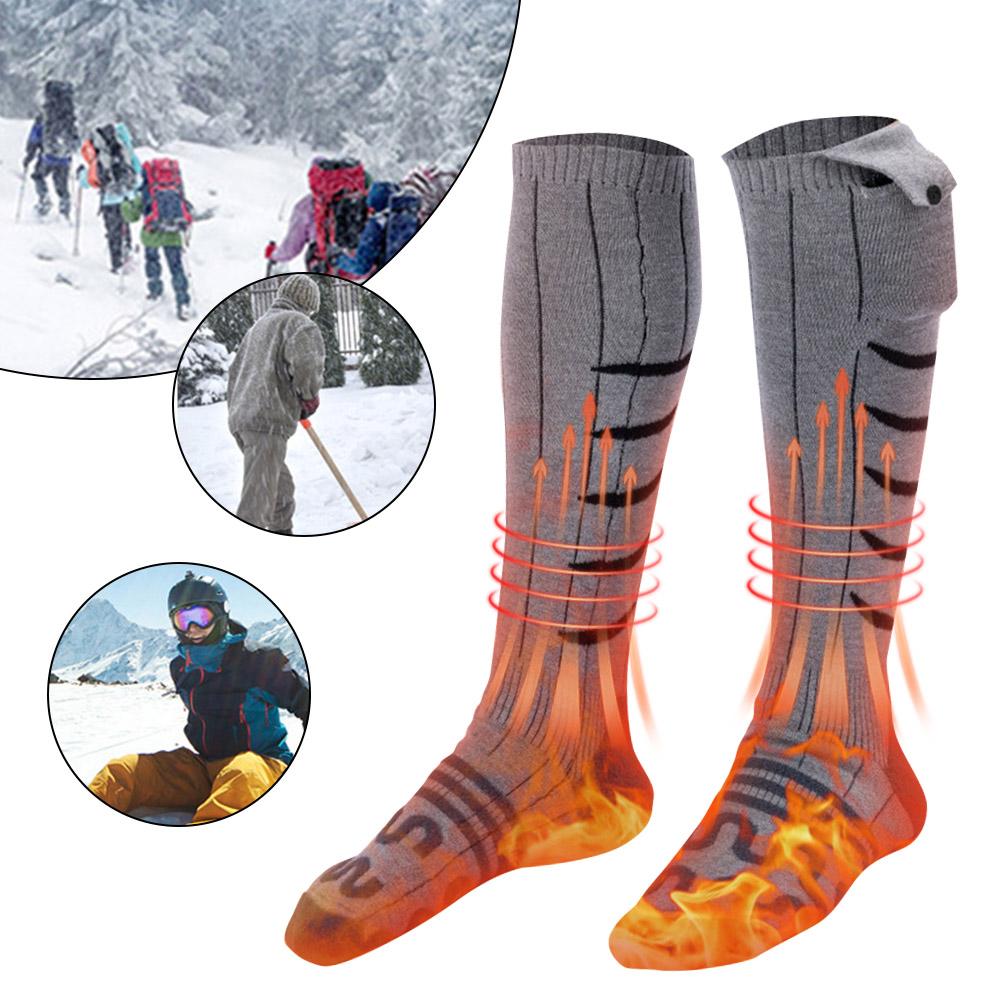 Electric Heated Socks Cold-Proof Electric Heating Socks Fast Heating Winter Heating Socks Washable for Outdoor Skiing Hiking
