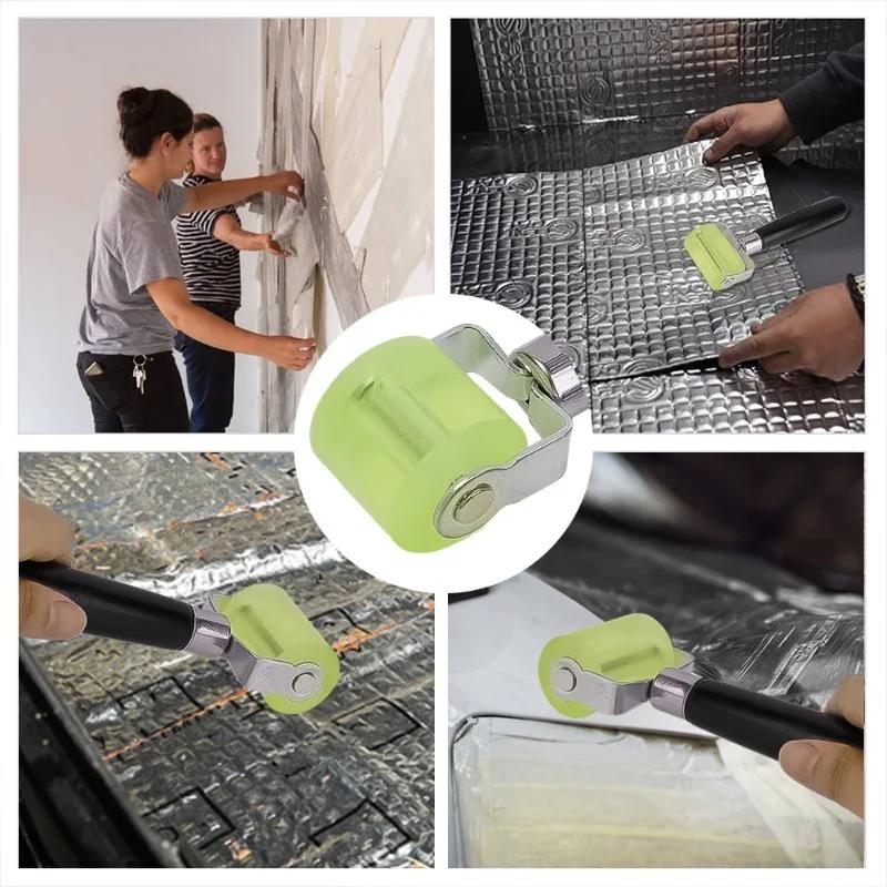 Rolă de roată de bumbac pentru izolare fonică Instrument pentru roată de presiune pentru atenuarea sunetului pentru mașină Laminare automată Role de cauciuc Instrument de instalare cu împingere