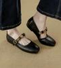 French retro flat shoes women's 2025 new summer skirt Mary Jane small leather shoes ballet evening shoes