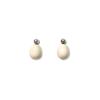 Premium Metal Copper Platinum Plated Small Light Bulb Drop Glaze S925 Silver Needle Earrings Niche Simple Personality Unique Earrings Women