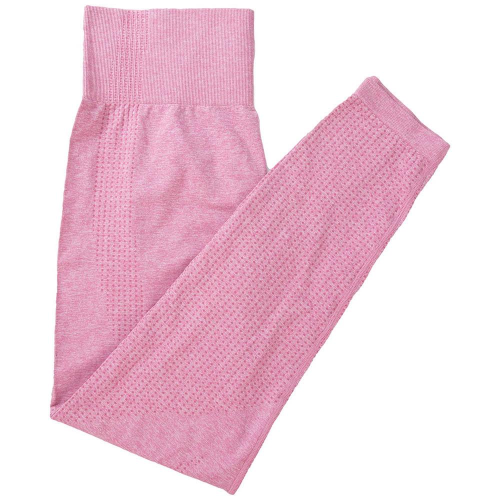 Nahtloser Yogaanzug für Damen: Langärmeliges Punkt-Top & Hochtaillierte Hüfthebende Hose