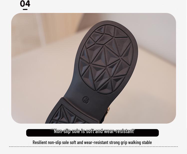 Girls' Leather Princess Shoes – Spring/Autumn, Soft Non-Slip Sole, Perfect for Performances (2025)