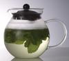iwaki Heat-Resistant Glass Teapot, Jumping Teapot, Black, 640ml, KT894T-BK