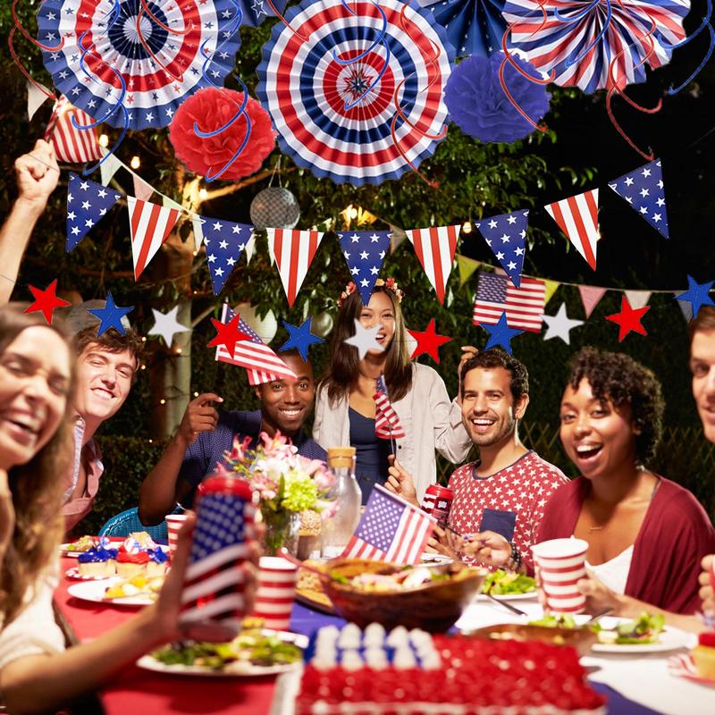 4. Juli Dekorationen für Zuhause Festliche Dekoration Veterans Day Partyartikel für Zuhause Büro Wohnung Café Schulhof