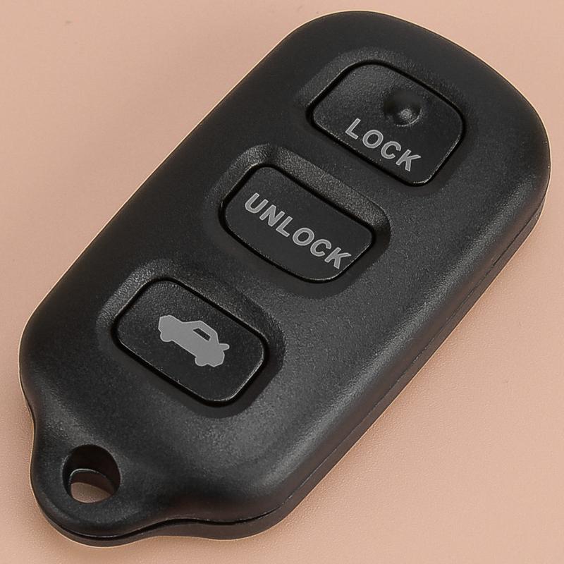 3+1 Buttons Black ABS Remote Key Fob Shell Case Fit for Toyota 4Runner 2002-2009