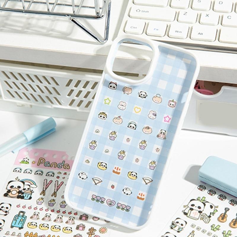Decorative Sticker Book 63Sheets/Pad Water Resistant PET Sticker for Journal Notebook Planner Album Embellishments