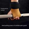 Double Layers Pu Leather Gloves Wrist Straps For Weight Lifting Grips Women Men Gym Deadlift Training Bench Press Pull-Up Gloves