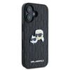 Karl Lagerfeld KLHCP16SPGKLKCPK iPhone 16 6.1" black/black hardcase Monogram Karl&Chaoupette Head Pin