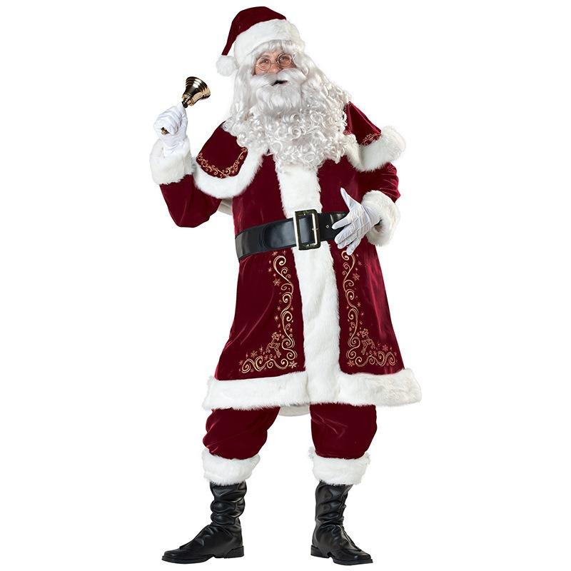 Santa Claus Costume Deluxe Edition, Christmas Ball Couple Performance Costume