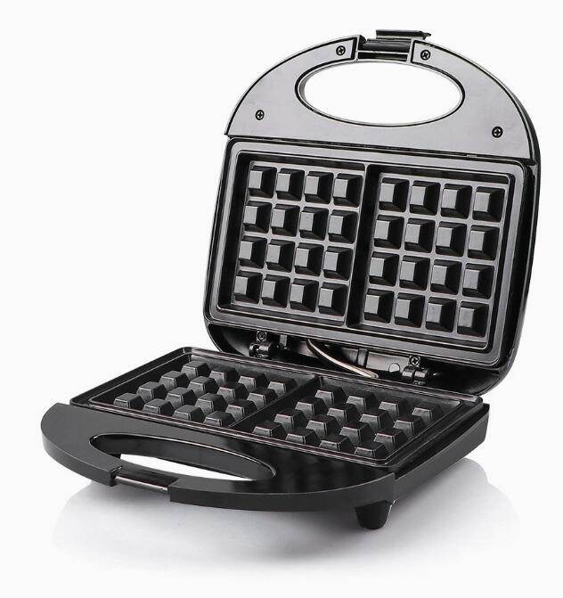220V Electric Sandwich Maker 750W Fast Heating Breakfast Machine Waffle Maker Break Toaster Multifunction Pancake Baking Machine