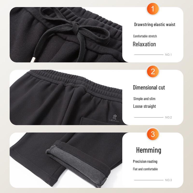 MONTAGUT Men's Thermal Fleece-Lined Casual Pants