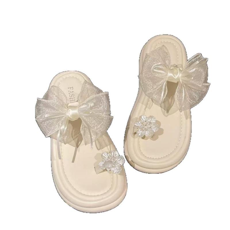 New Style Slippers Women's Shoes Round-toed Sponge Thick-soled One-line Sandals