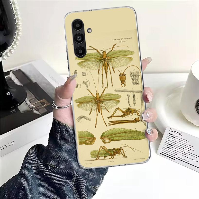 Bugs Bees Scientific Decomposition Phone Case For Samsung Galaxy A13 A14 A15 A16 A17 A53 A54 A55 A56 A57 A33 A34 A35 A36 A37 A23