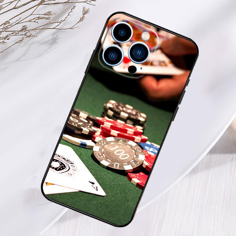 Poker Casino Art Pattern Phone Case For iPhone 17 Pro Max 16 14 13 12 11 15 Pro Max Plus 12 13 Mini 16e 17 Air Cover