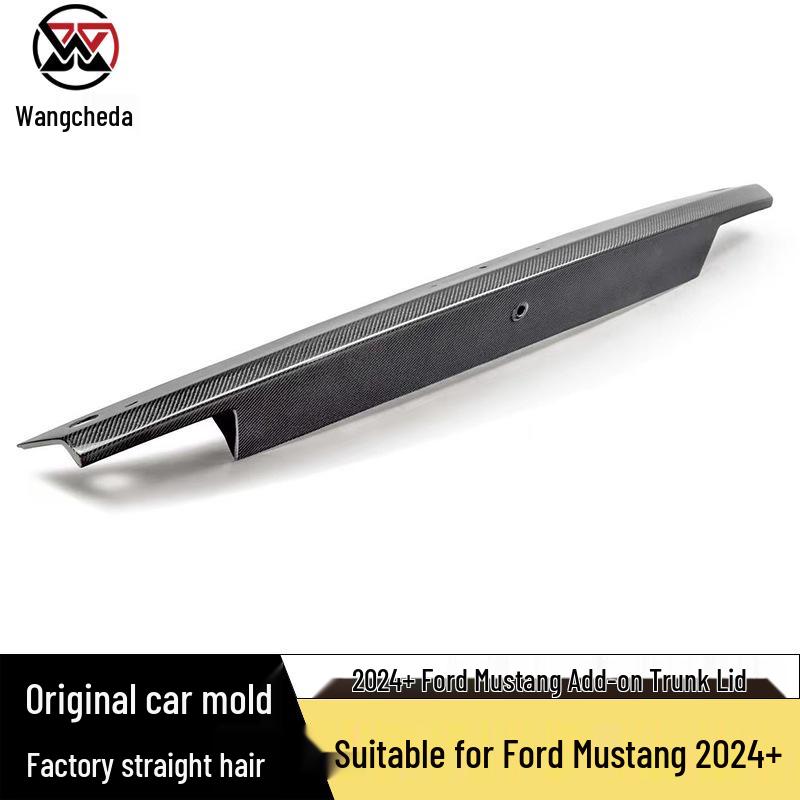 2024+ Ford Mustang Carbon Fiber Trunk Spoiler and Rear Diffuser