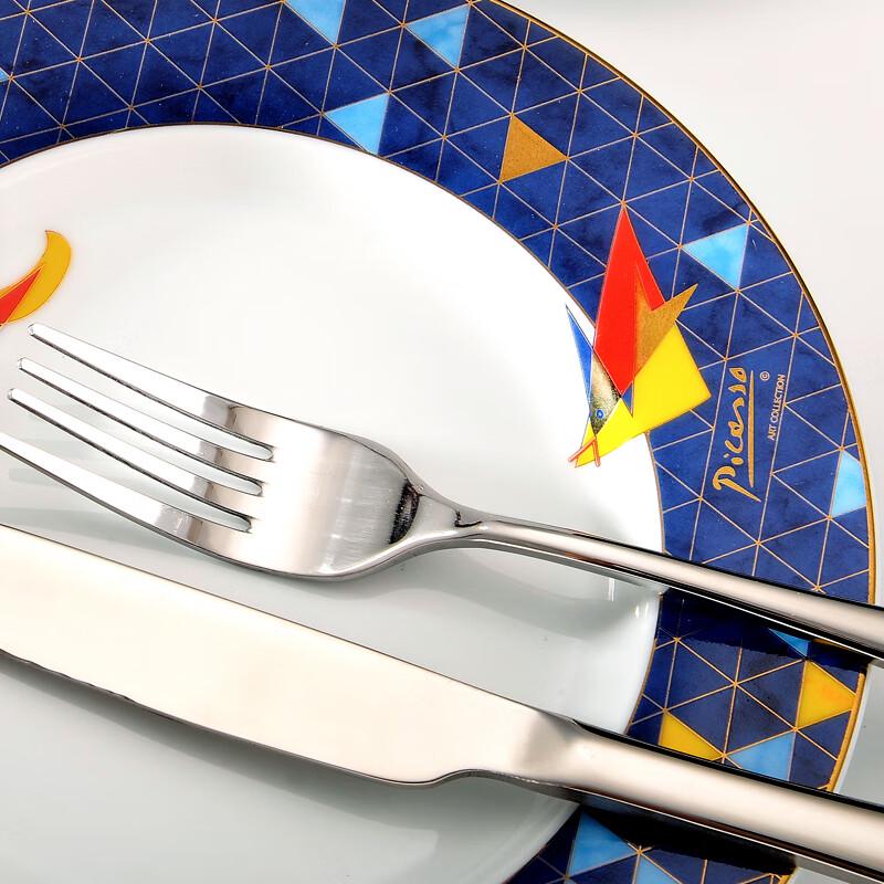 PICASSO Porcelana Kostna 'Latająca' Zachodni Zestaw Obiadowy