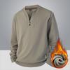 Men's Padded Warm Fashionable Versatile Large Size Heavyweight Sweater Soft Quality Fabric Round Neck Design Loose Casual Sports Long Sleeve