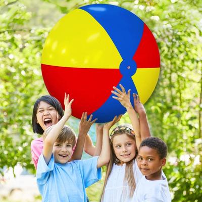 SALUDABLE Large Beach Ball, Giant Vinyl Ball, Rolling Ball, Kids Game Toy (80cm)