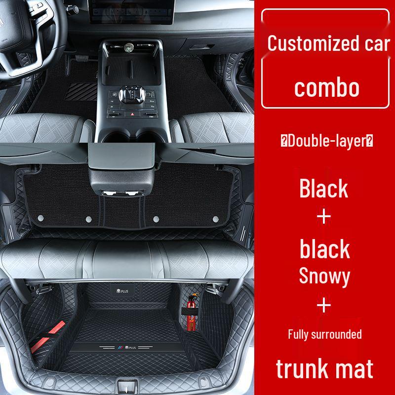 Double Layer Floor Mats for BYD Qin Plus/Plus DMi/Plus EV