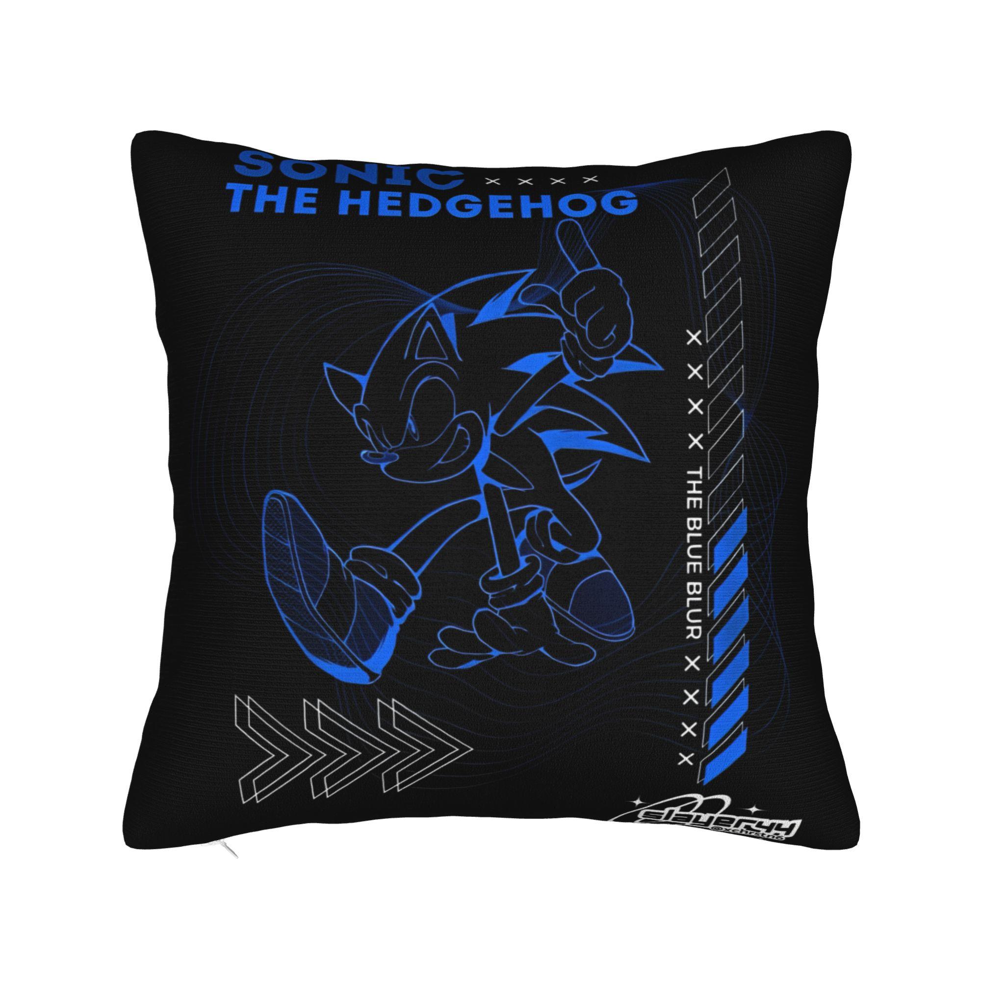 Мультяшная наволочка S-Sonic, Мерч, Печать, Чехол для подушки, Декор, Чехол для декоративной подушки, Дом, Разные размеры 12x12Inch