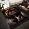"Fierce Roaring Lion Print Carpet for Living Room, Modern Rug Decor" Suitable for Use As an Anti-slip for Living Room Bedroom Sofas