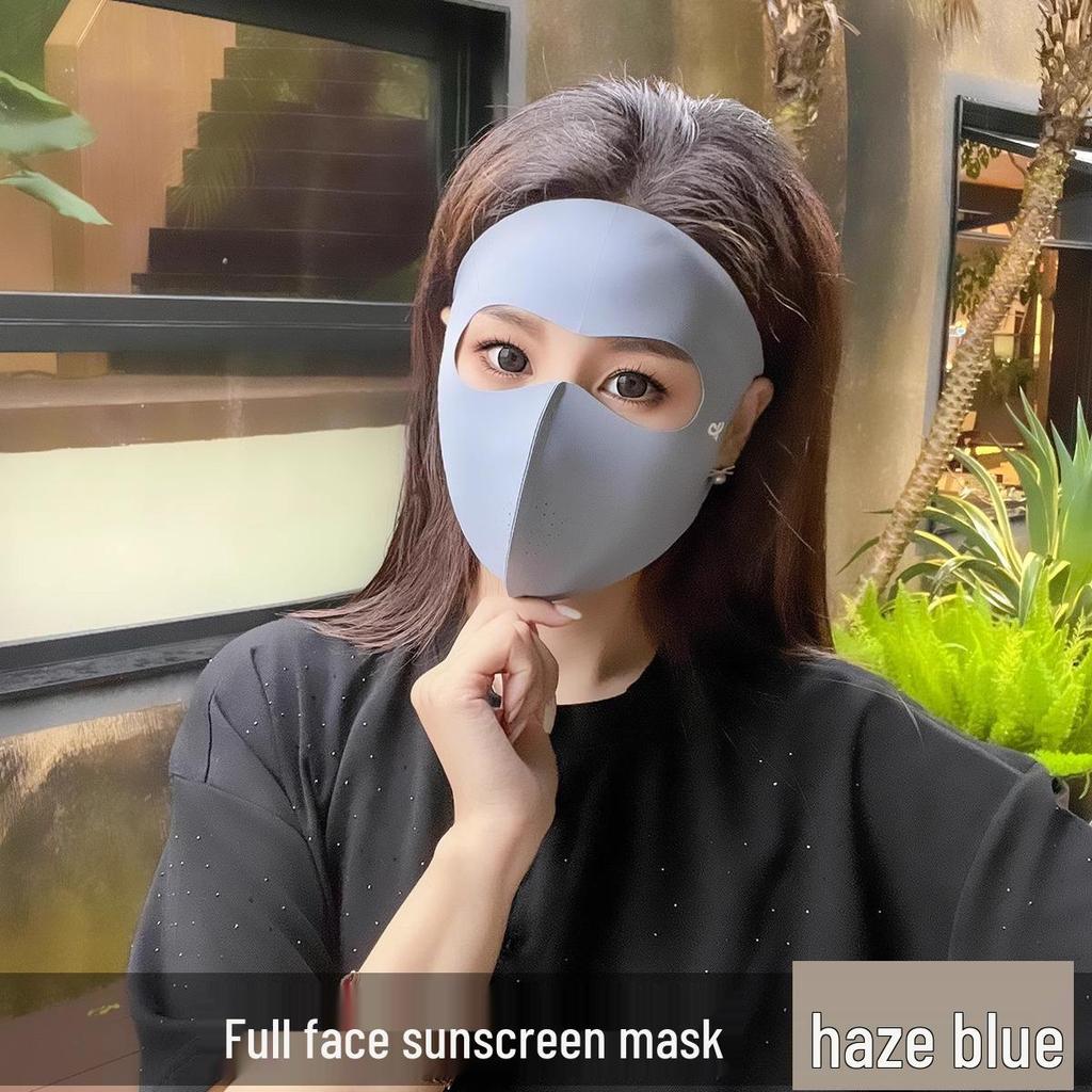 2025 Facekini: Sonnenmaske für das ganze Gesicht mit UV- und Augenschutz, atmungsaktiv für den Sommer