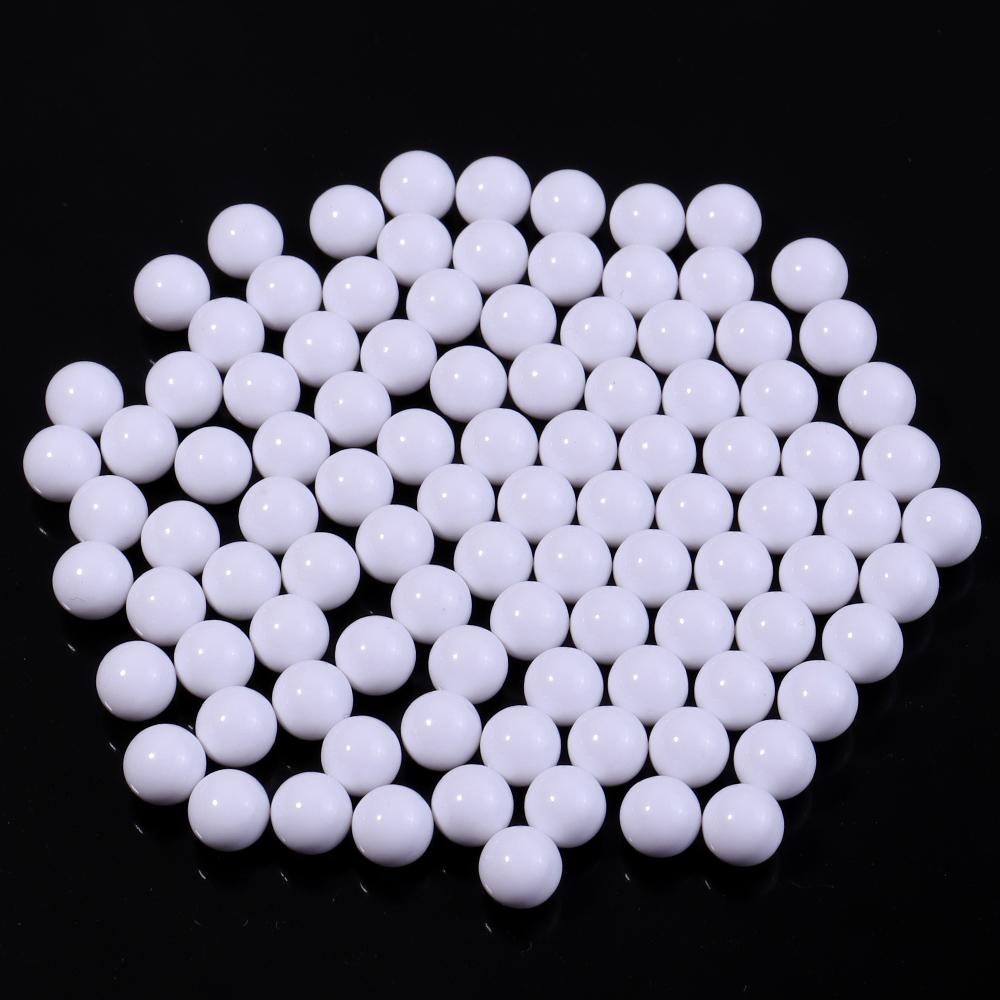 

100pcs/lot Non Porous Acrylic Beads Colorful Round Loose Spacer Beads For Jewelry Making DIY Necklace Bracelet Accessories 6mm білий