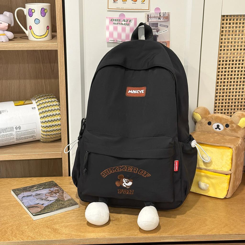 Schoolbag high-value junior high school student backpack female Korean version simple and versatile primary school student schoolbag girl cute
