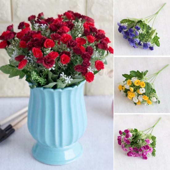 

1 букет, 25 голов, сиреневые искусственные цветы, растения, свадебные украшения, домашний декор