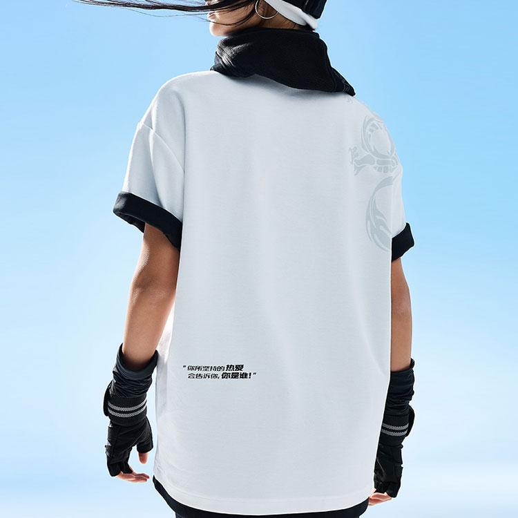 ANTA T Shirts Unisex White Crew Neck Moderate Straight Fit 962228190-1