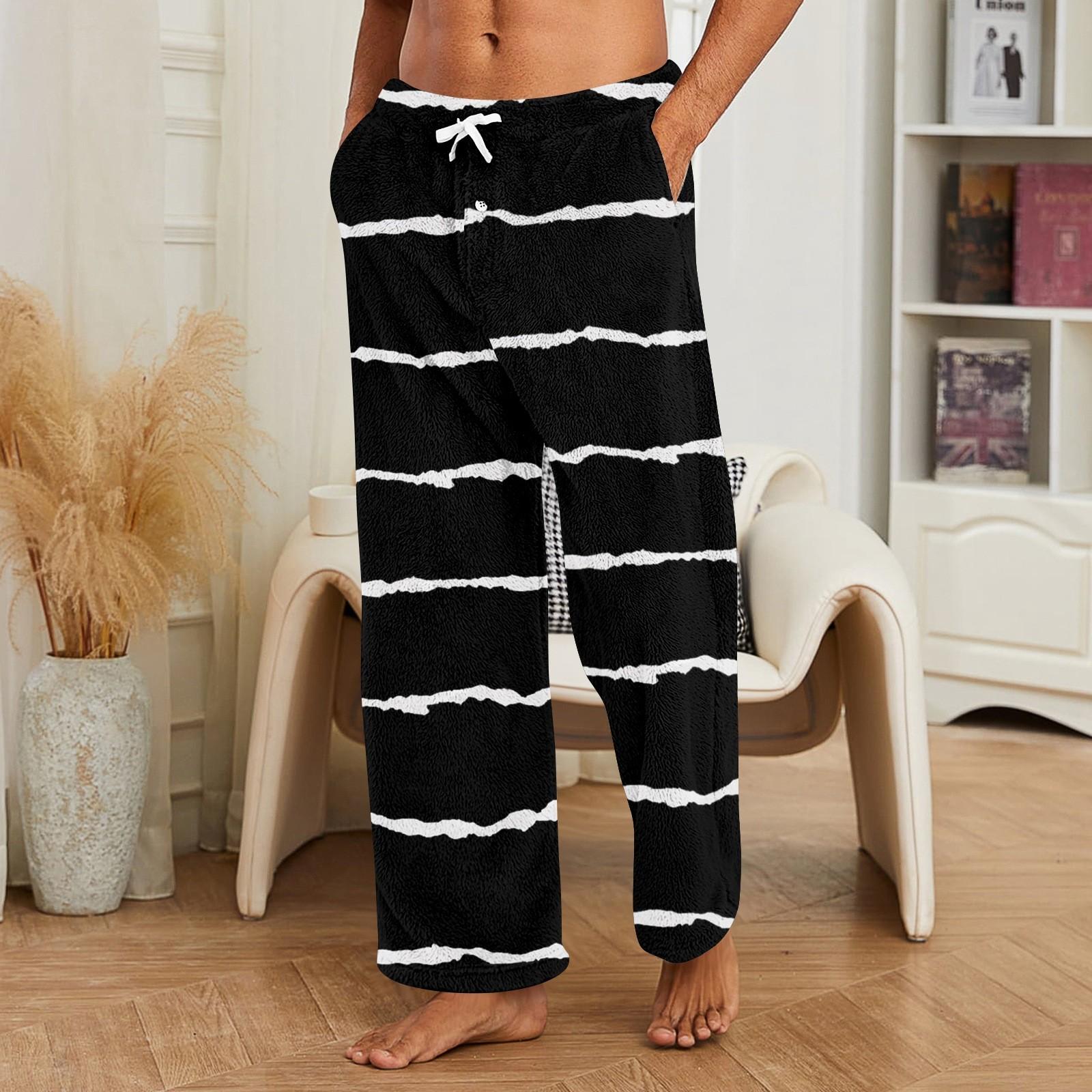 

Men s Allover Printed Home Pants Sleeping Pajama Pants Long Pants Pajama Pants L чорний