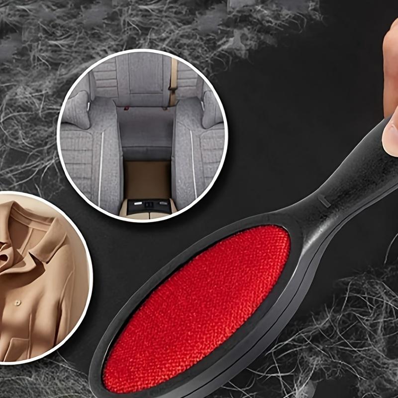 Electrostatic Hair Removal Brush - Double-Sided and Fleece Coat Brush - Sticky Hair Device for Easy and Effective Hair Removal