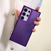 Matte Phone Case For Samsung Galaxy S24 S23 S22 S21 Ultra Plus FE A73 A55 A35 4G 5G Lens Protection Shockproof Hard Back Cover