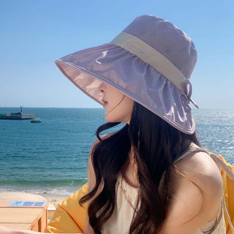 Summer New Hat Women's Large Brim Sun Protection Visor Summer UV Protection Bucket Hat