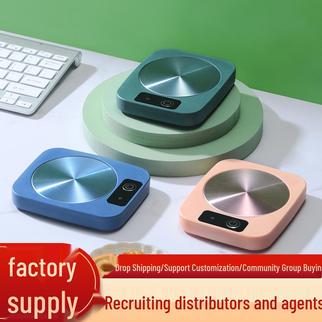 Multifunctional 55°C Constant Temperature Cup Warmer Pad for Home and Dorm Use.