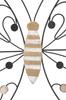 Wandpaneel aus Eisen und Holz Schmetterling Cm 39,5X1,5X33,5 Min 2