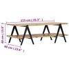 Vidaxl Stolik Kawowy, 115X60X40 Cm, Lite Drewno Mango