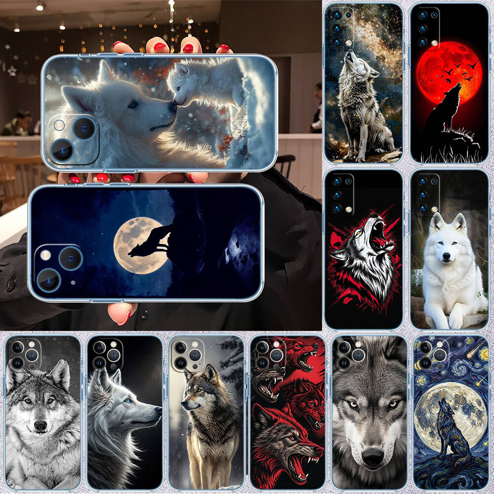 Animal Wolf Phone Case for Motorola G14 G15 G24 G30 G31 G32 G34 G41 G42 G51 G52 G50 G60S G60 G62 G72 G71 G73 G84 G85 G200 E32