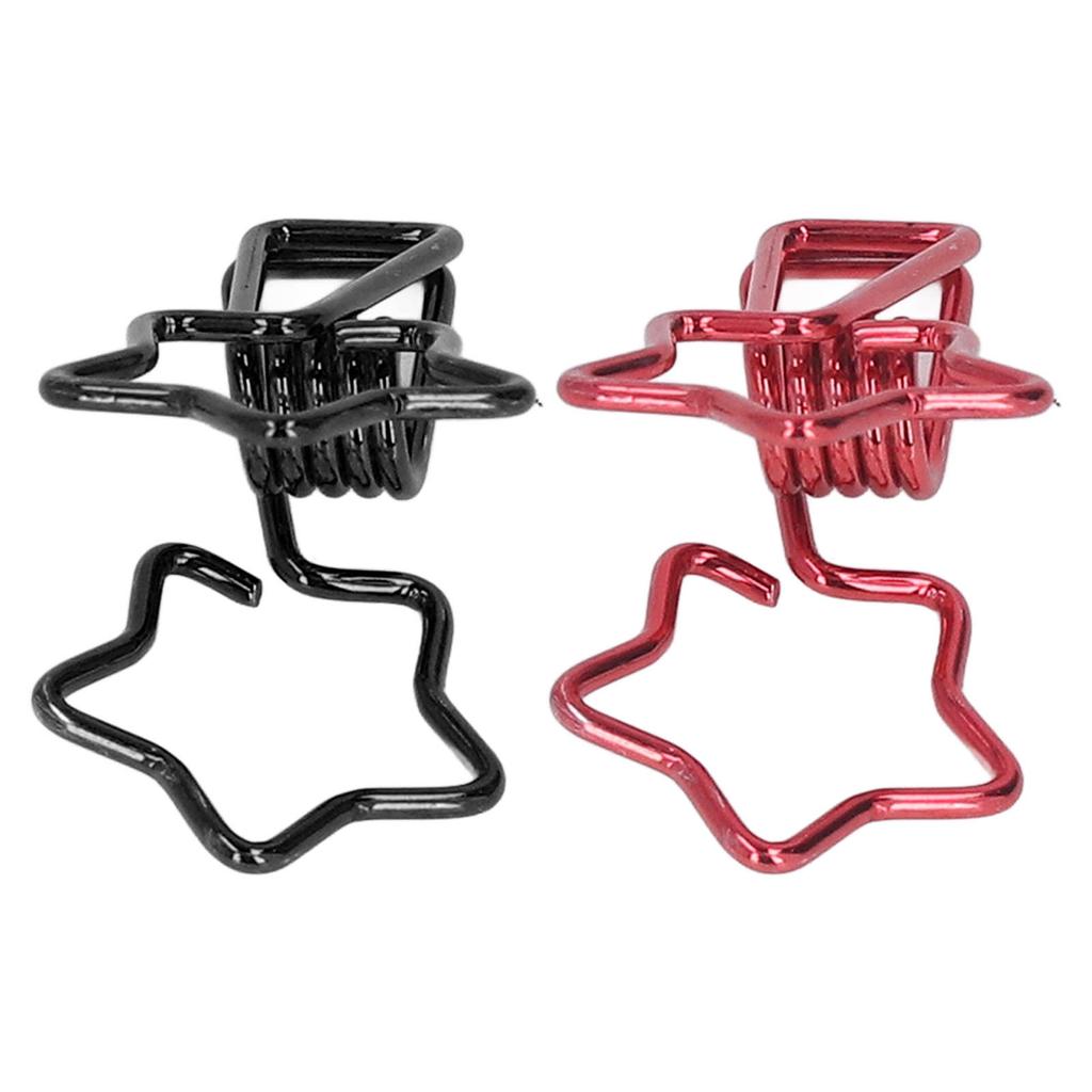 100Pcs Paper  Clips Cute Star Shape Metal Small  Paper Clips for Documents Certificates 