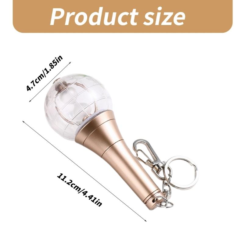 Sturdy LED Small Lightstick Keyring Multicolors Keychain for Music Concert Support Fans and Concert Gatherings