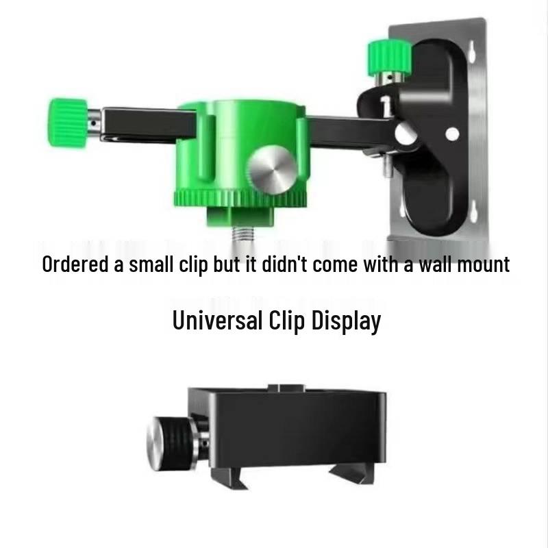 16-Bracket Universal Level with Green and Blue Light, Floor and Wall Sticker Meter, 8-12 Line Hanging Feature